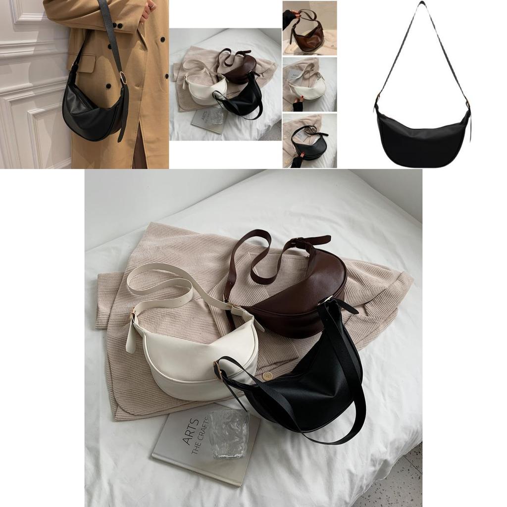 Elegant Pu Dumpling Shape Handbag For Women 2021 Fall Season Fashionable