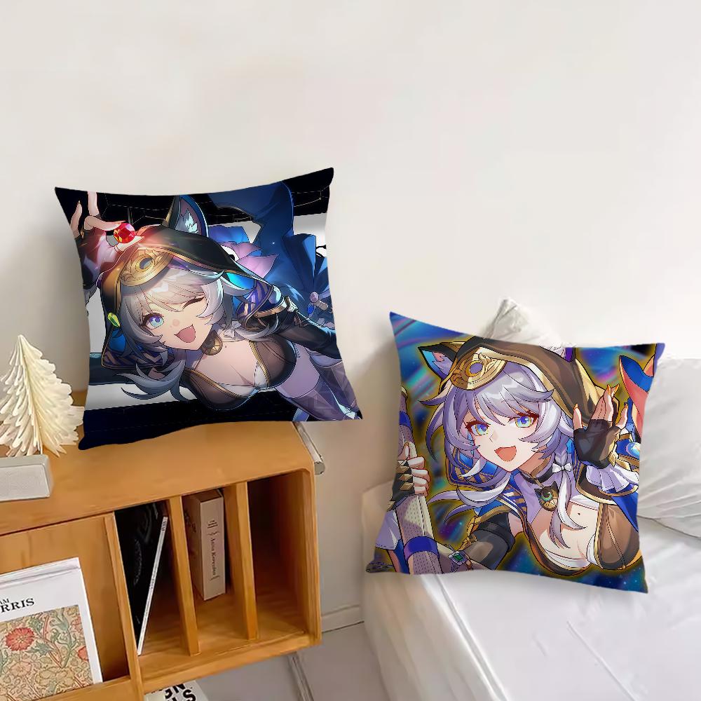 Game Cipher Game Honkai Star Rail Cushion Cover Pillow Cover Decoration Room Home Sofa Living Office Car Nordic Simplicity