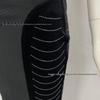 Europäisch-amerikanischer Stil Sexy Tief ausgeschnittenes Bandagen-Abendkleid mit Strasssteinen