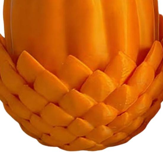 Pumpkin Dragon Egg Ornament 3D Printed Bendable Movable Body Stress Relief Toy Halloween Decoration Collectible for Home Decor