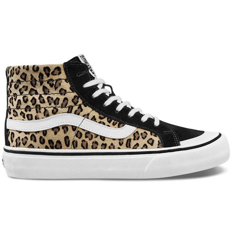 Vans SK8 Hi 138 Decon Sf 'Black White Leopard' Women's (Unisex) Skateboard Shoes VN0A3MV1TTS
