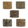 5PCS Popular Leopard Hair Scrunchies for Women Girl Towel Rings Hair Rope Aesthetic Hair Tie Hair Circle for Daily Use