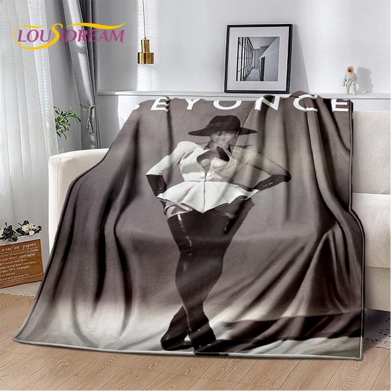 3D Latest Beyonce Giselle Knowles Soft Plush Blanket,Flannel Blanket Throw Blanket for Living Room Bedroom Bed Sofa Picnic Cover