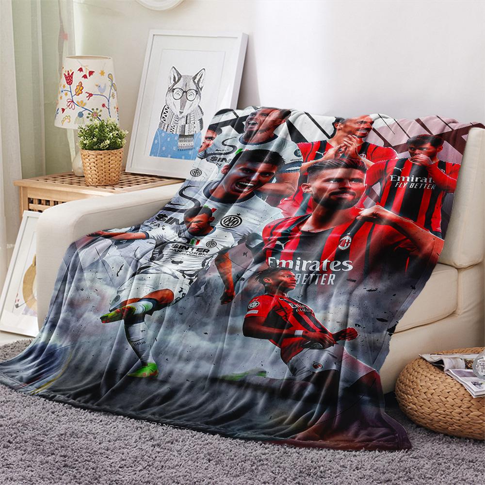 FCB Print FlAannel Blanket, High quality Comfortable for All Seasons, Home Decor, Warmth and Comfort