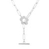 Choker Collarbone Chain Women'S Versatile Fashionable Square Chain Ot Buckle Flower Necklace