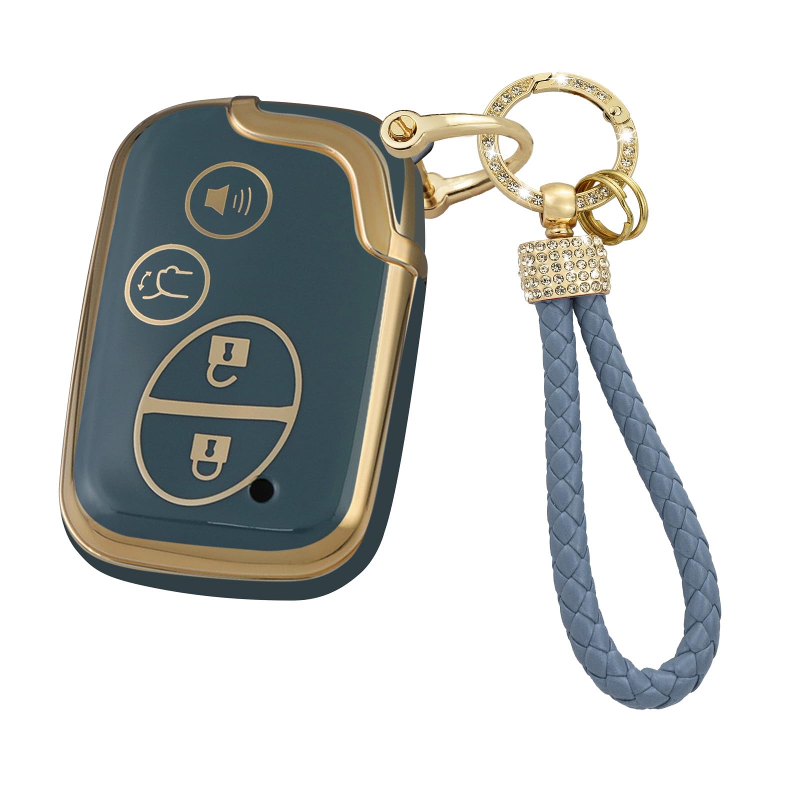 [KUNIO] Lexus exclusive key case smart key chain car silicone серый
