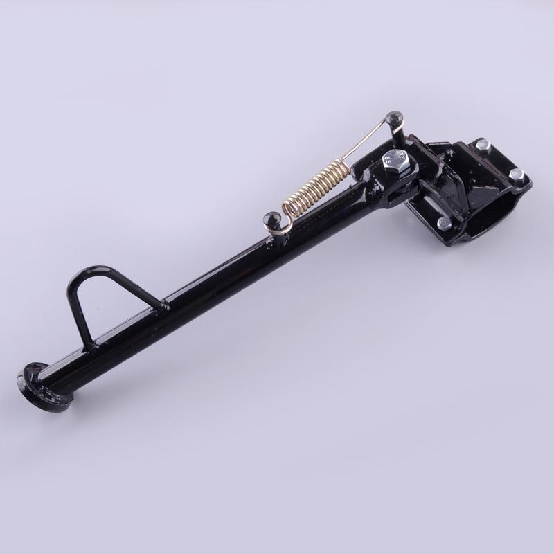

Motorcycle Power Support Kickstand Brace Parking Side Stand Leg Foot Fit for ATV Quad Bike Buggy Black Iron