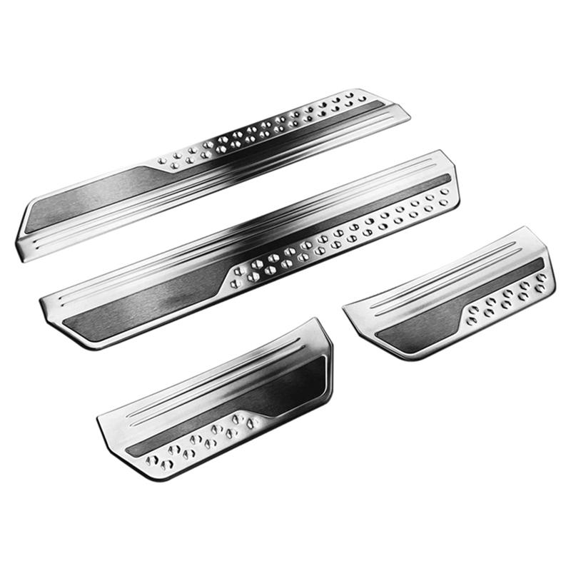 Door Sill Scuff Plate Guard Protector Cover Trim For Honda Vezel HR-V E:HEV 21-22 Exterior Outer Welcome Pedal Guard A Parts-A87