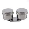 Painting Oil Pot Portable Stainless Steel Oil Painting Palette Cup with Lid