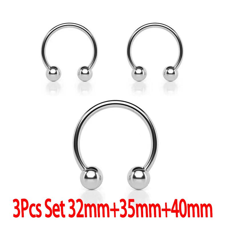 Dual Ball Stainless Steel Ring for Men