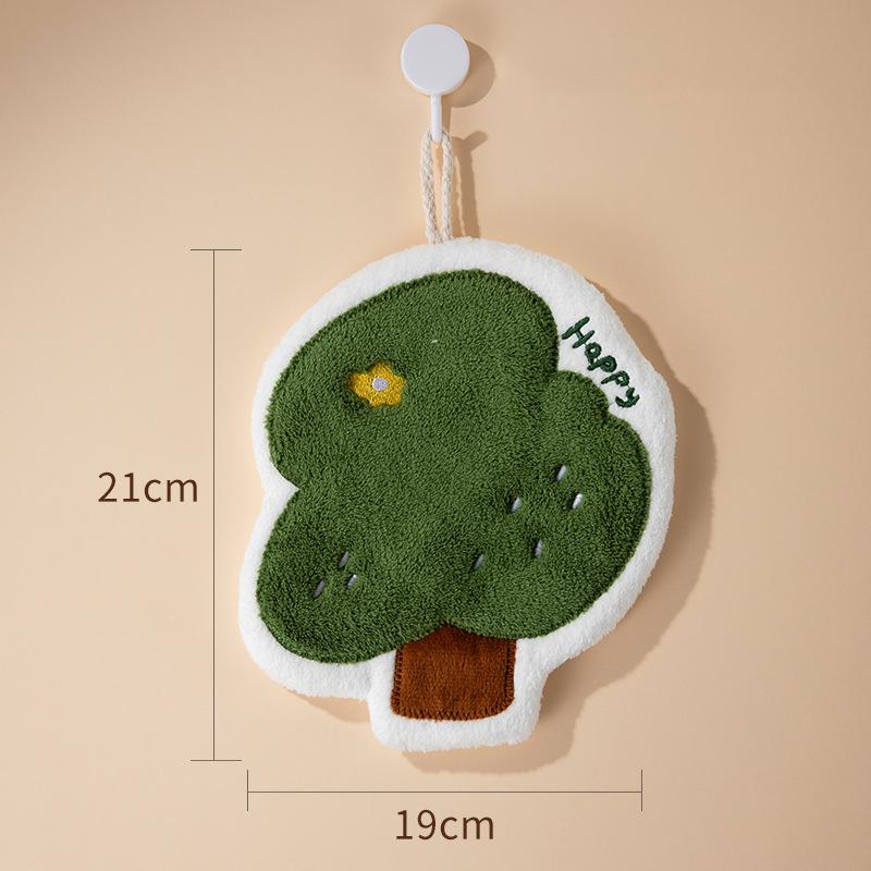 Hand Towel Absorbent Hand Cloth Hand Towel for Kitchen Bathroom Hand Cloth Cartoon Hand Towels Convenient Hanging Towel for Hand