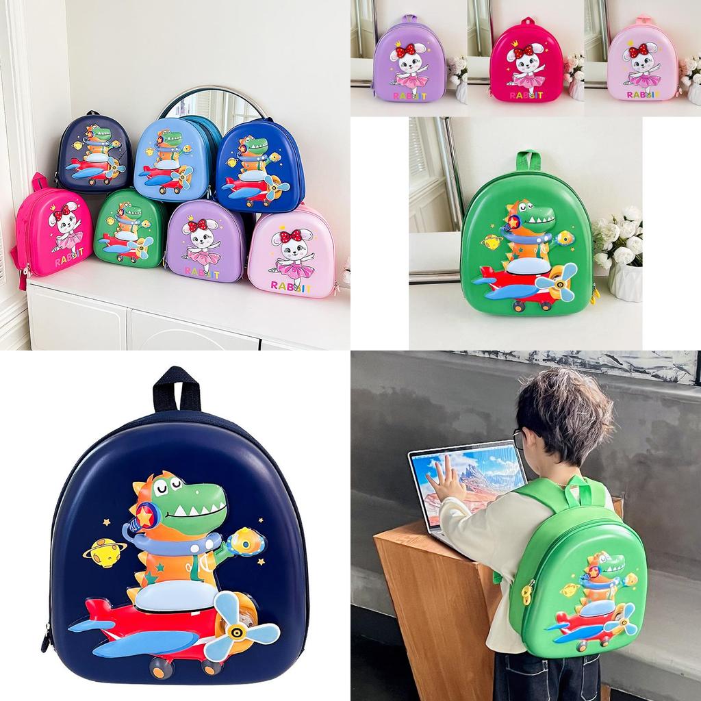 Playful And Eye-catching Kids Backpack Featuring Cartoon Rabbit Design And Stylish Eggshell Element