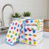 Polka Dot Coral Fleece Kitchen Dishcloth - Absorbent, Easy-to-Wash Cleaning Cloth