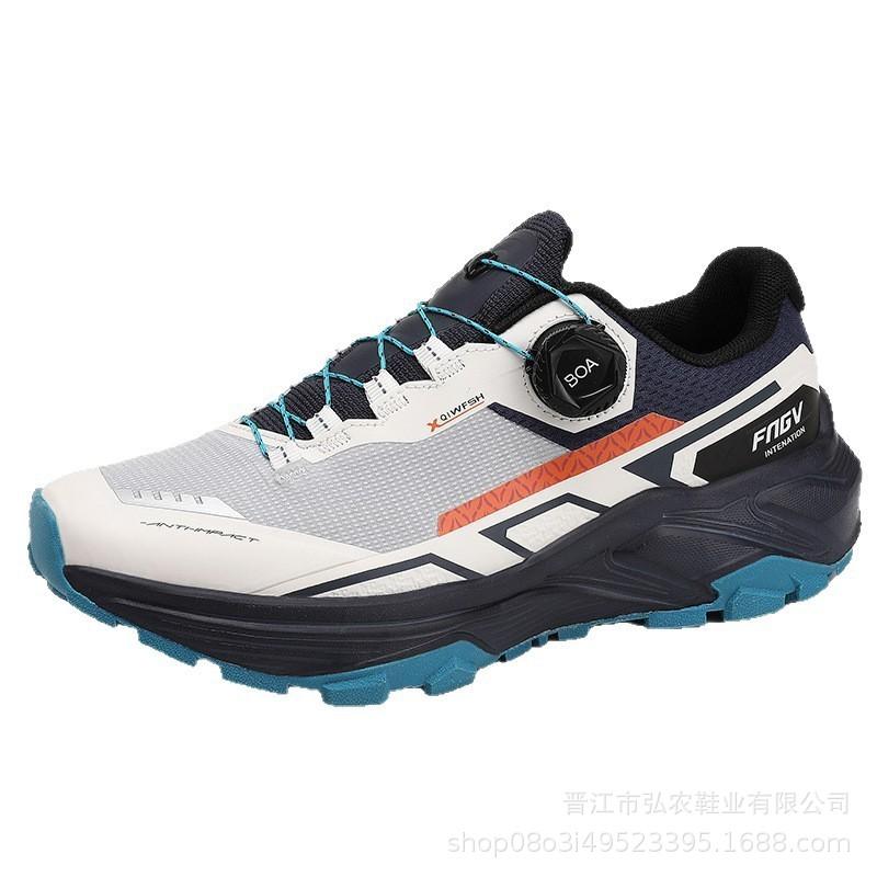Men's waterproof outdoor hiking shoes all-terrain off-road running shoes swivel buckle sneakers