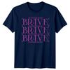 Brave Brave Brave TShirt Minimalist Typography Streetwear Birthday Gift For Him