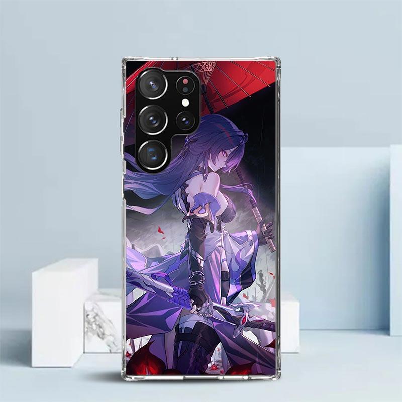 Honkai Star Rail Acheron Soft Cover for Samsung Galaxy S25 Edge S26 S24 S23 Ultra Phone Case S22 S21 Plus S20 FE Print Pattern S