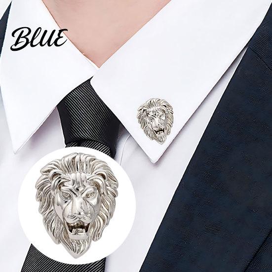 Animal Brooch Pin Versatile Animal-Shaped with Electroplated Surface Lion Blazer