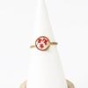 Stainless Steel Dried Flower Round Rings For Women Eternal Flower Open Finger Ring Jewelry Wedding Band Gift Wholesale New