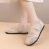 Women Ballet Style Mary Jane Shoes Hollow Mesh Breathable Thin Sole Versatile Mom Casual Flats