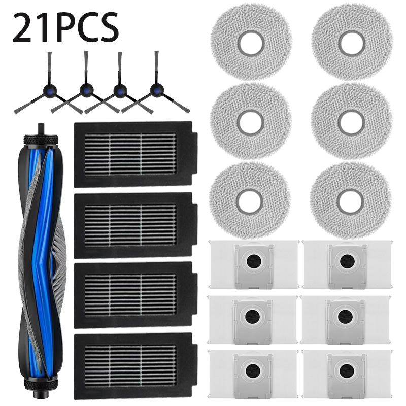 For Ecovacs T50 PRO OMNI /T50 AUTO DDX67 Robot Vacuum Cleaner Accessories Main Side Brush Mop Cloth HEPA Filter Dust Bag Parts