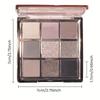9-Color Multifunctional Eyeshadow Palette, Matte & Shimmer Effects - Low To High Key, Earthy & Neutral Tones, Long-Lasting Cream Texture for Daily Use