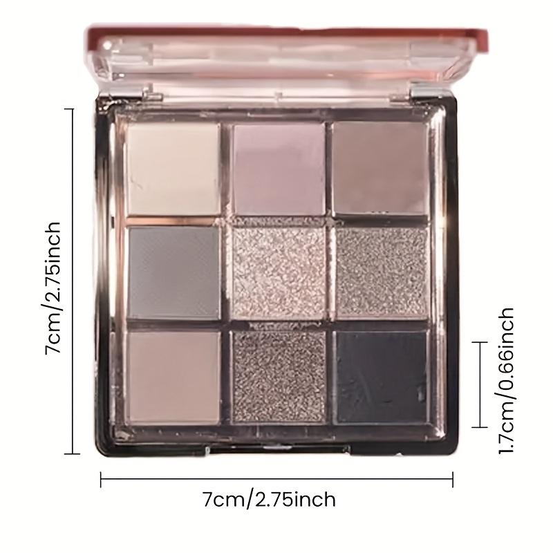 9-Color Multifunctional Eyeshadow Palette, Matte & Shimmer Effects - Low To High Key, Earthy & Neutral Tones, Long-Lasting Cream Texture for Daily Use