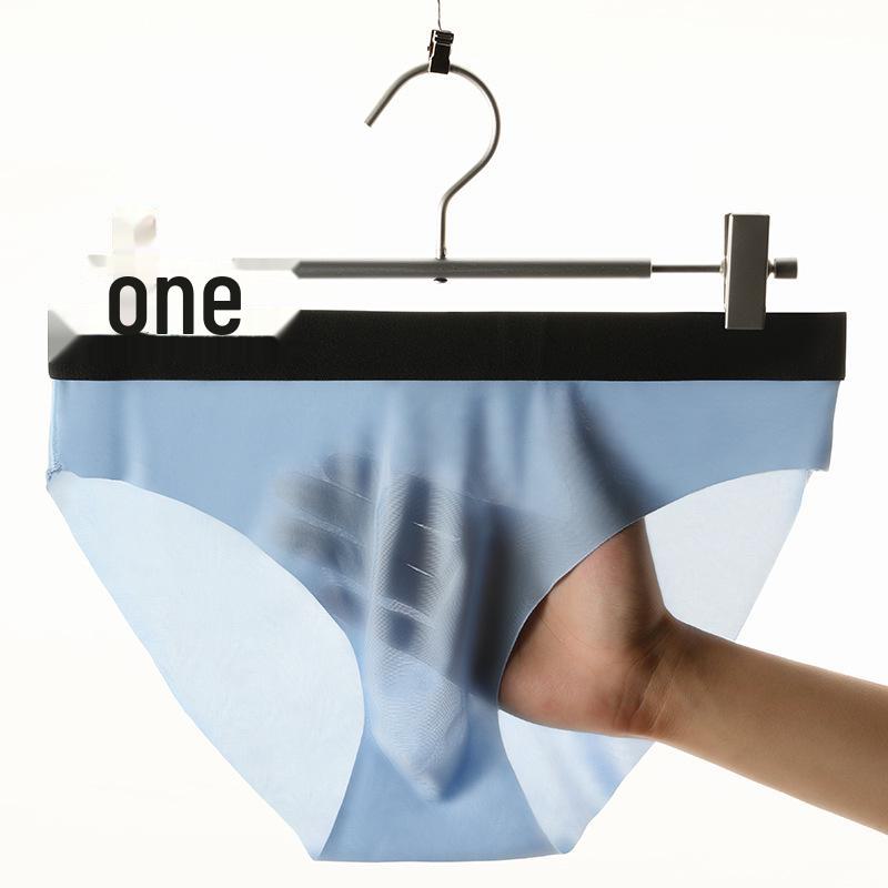 Męskie, ultracienkie, bezszwowe majtki Ice Silk – oddychająca, miękka i wygodna bielizna letnia