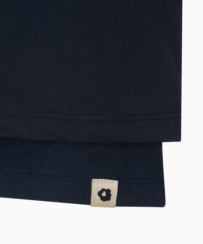 Ohesio Two-Way Layered T-Shirt, Navy