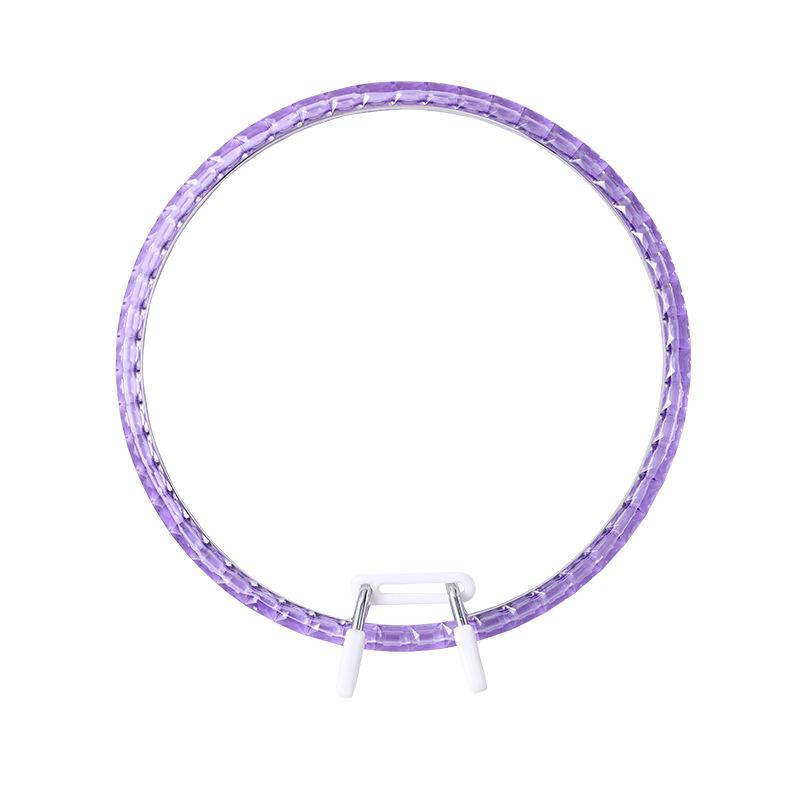 Acrylic Spring Tension Embroidery Hoop, Diamond-Cut Quick-Snap Frame (16cm & 22cm)