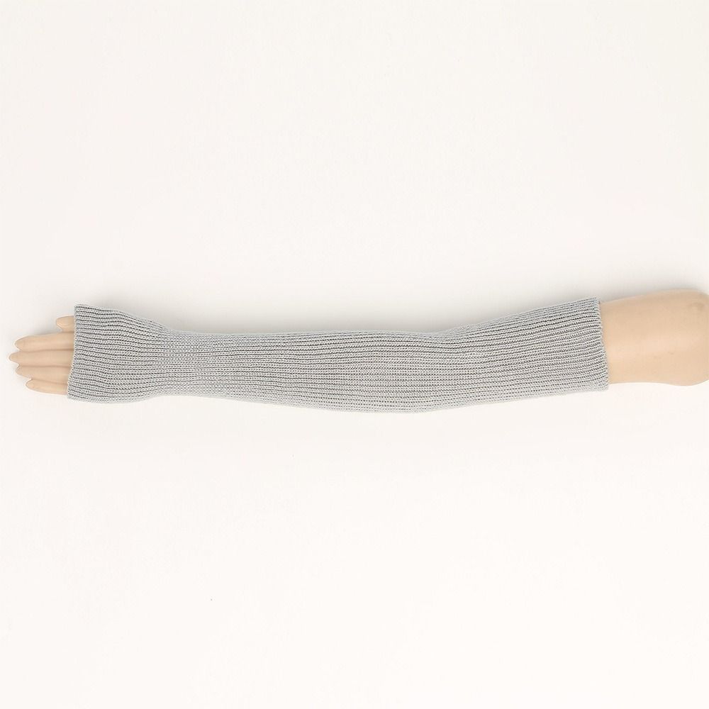 Knitted Fingerless Long Gloves Long Sleeve Elbow Mitten Y2K Arm Sleeve Gloves for Women Girls