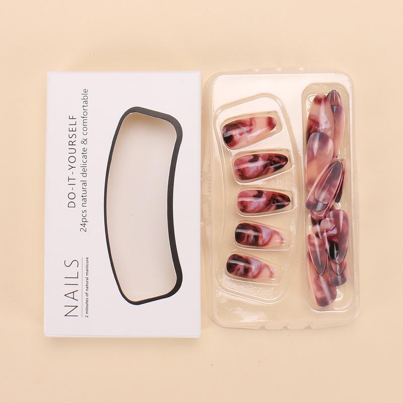 Ombre European and American Style Press-On Nail Art: 24 Removable Fingernail Patches