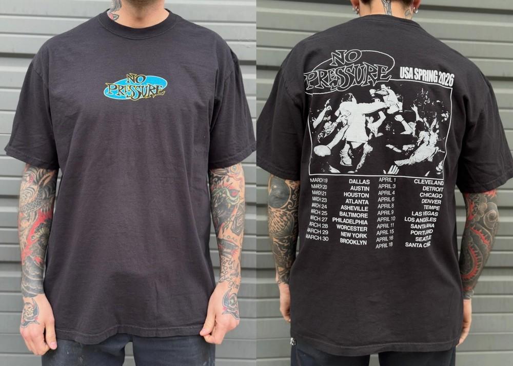 No Pressure USA Spring 2026 Tour Tshirt Unisex T-Shirt XL