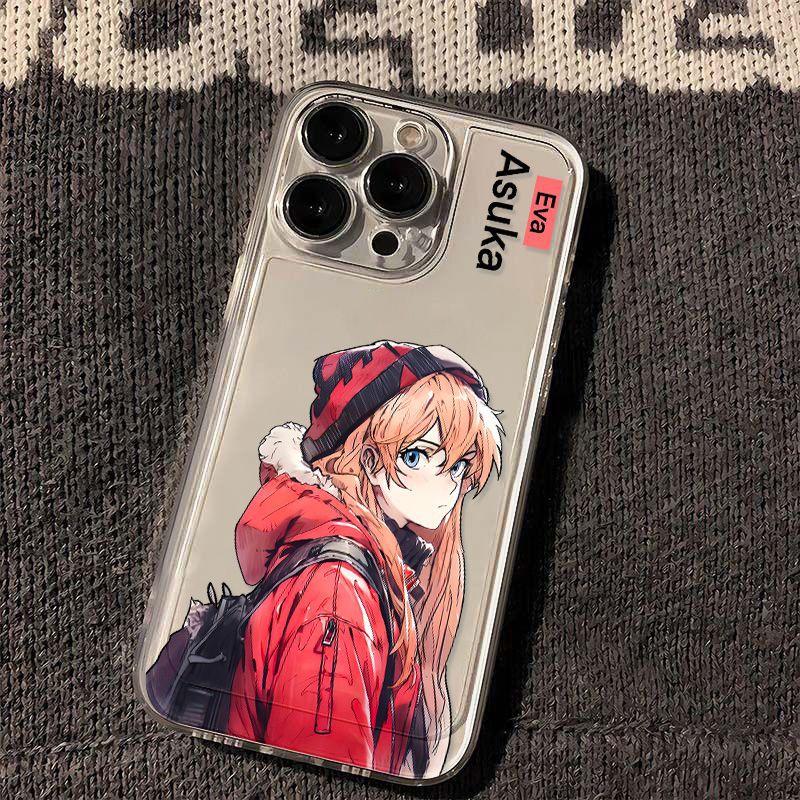 Cat hat Asuka for iPhone17promax Apple 16 cartoon phone case 14/13 Anime 15