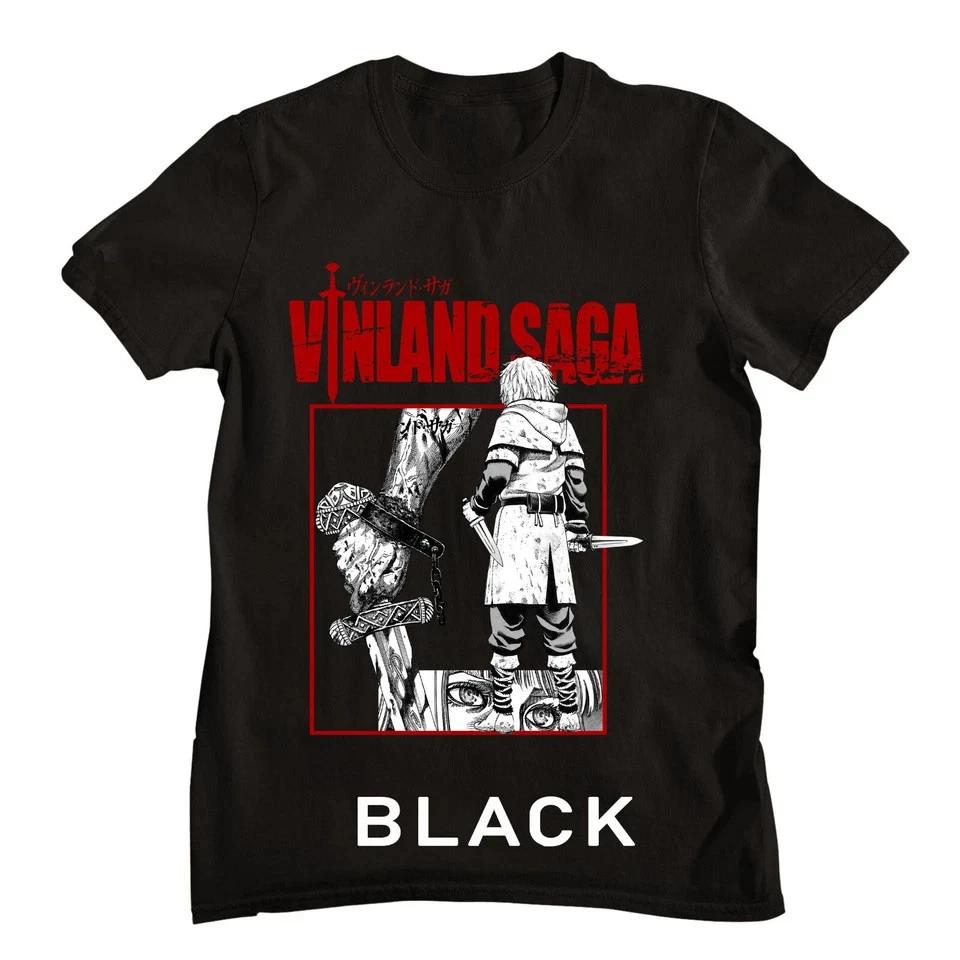 Vinland Saga New Tshirt Thorfinn Japanese Shonen Viking Saga TShirt Black S