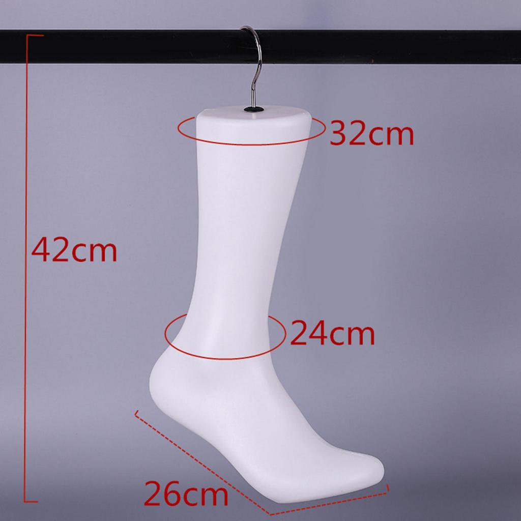 Sock Display Jewelry Display Stand Mannequin Foot with Hook for Shop Chains