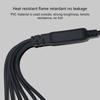 Flexible PDU C14 to 6xC13 Power Extension Cable Power Cord for Multiple Device PC Monitor 10A250V Power Distribution