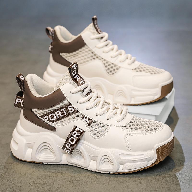 Men's Shoes 2025 New Summer Youth Casual Versatile Sports Trendy Shoes Student Platform Heightening Breathable Dad Shoes