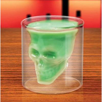 Skull Glass Water Glass Crystal Skull Cup Beer Glass Personality Bar Creative Double Transparent Glass