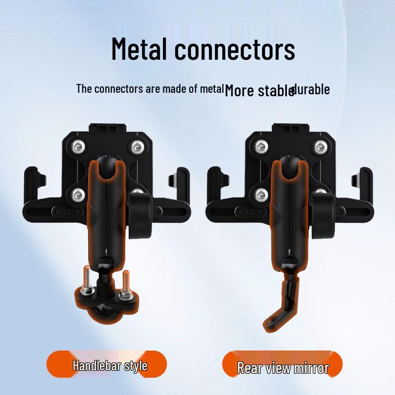 Stoßfester Metall-Handyhalter für Motorräder & Elektrofahrzeuge für Lenker