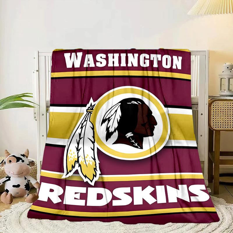 Washington Redskins Portable Blanket/Soft Blanket Bedding Blanket Suitable for Travel Camping Living Rooms Offices Sofas Fan Gifts
