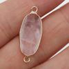 1/5 buc, Pandantiv Cristal de Vindecare Reiki Conector Oval, Energie Piatră Naturală Ametist Gemă Farmec Conector pentru Confecționare Bijuterii DIY Colier Brățară
