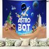 Astro Bot Wandteppich Ästhetische Wandbehang Bedruckter Stoffdecke Dekorative Wandteppiche für Schlafzimmer Wohnzimmer Heimdekoration