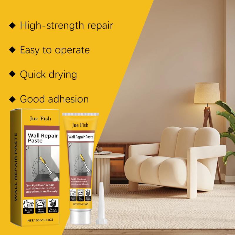 

Wall Repair Agent Waterproof Coating Sealant Agent Crack Hole Mending Paste Mildewproof Patch White Wall Restore 1pcs