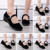 Summer Old Beijing Cloth Shoes Women's Shoes Flat Heel Breathable Soft Sole Work Shoes Black Hotel Shoes Non-slip Dancing Mother Shoes