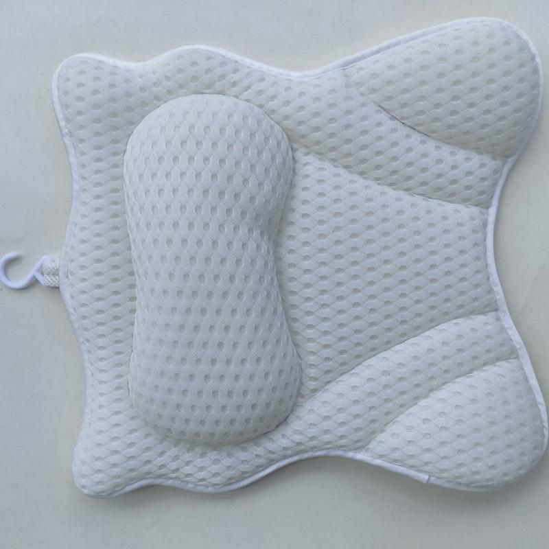 Premium Bath Pillow With net Fabric And Firm Suction Cups For Adults And Children