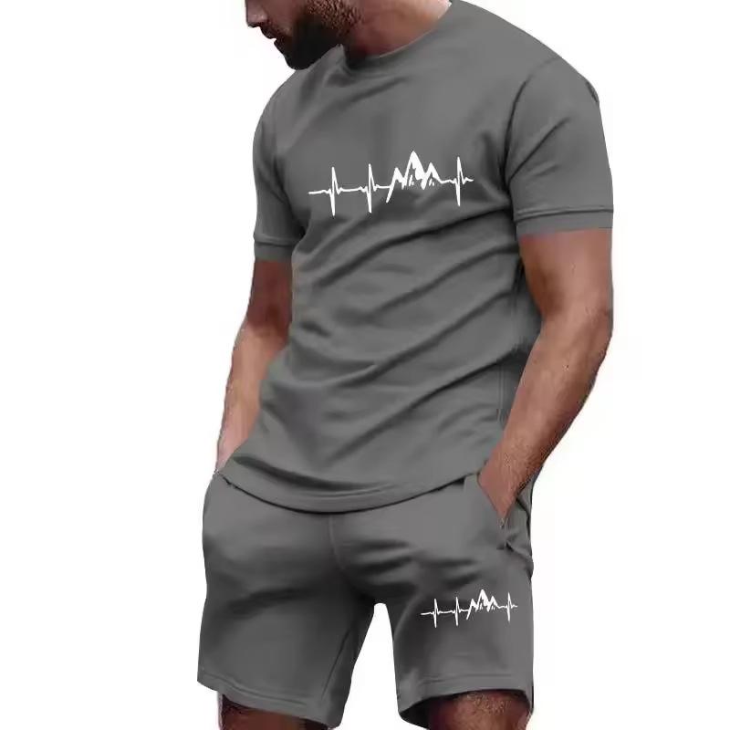 2025 Men's Mesh Fitness & Fashion Running Set - Casual Sportswear