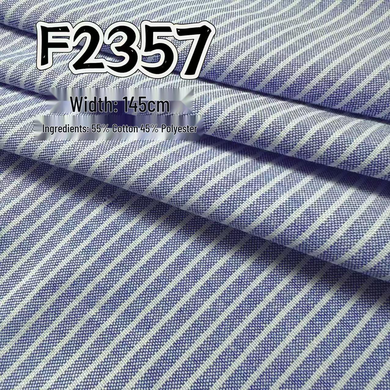 Хлопко-полиэстеровая полосатая ткань, окрашенная в пряже, для рубашек, костюмов, детской одежды, сумок и декора Single color 130 meters and above