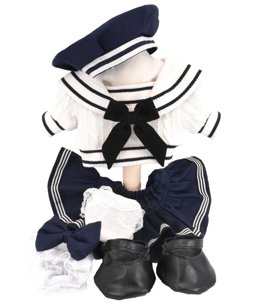 Teddy Bear Mail Order Alice Cookie Ann Clothes Dress-up Costume Knit Sailor Body not included S size (Cookie Ann)