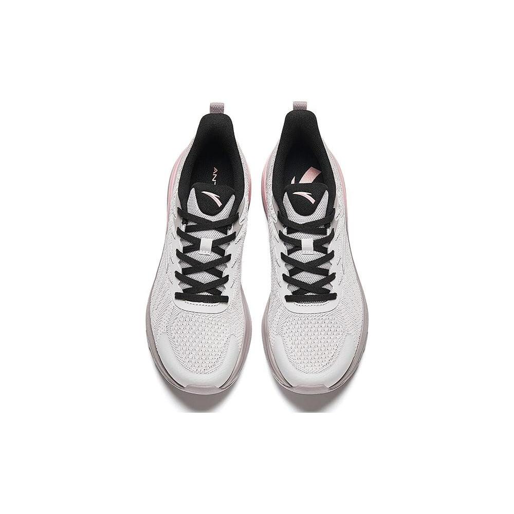 Anta Cloud Path Slip Resistant Abrasion Resistant Low top Running Shoes Women's Silver Gray 122345538-4