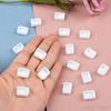 50/100/200 Pieces 0.5 ml Empty Watercolour Paint Pans White Plastic for DIY Watercolour Oils Watercolour Pans Replacement